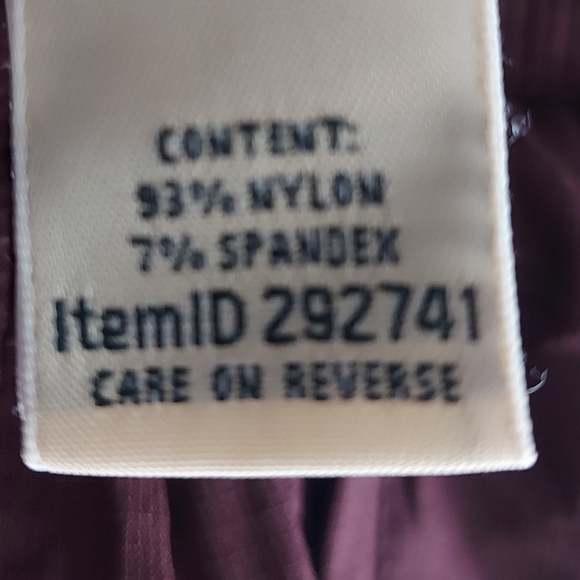 L.L Bean Women's Vista Camp Pants, Straight-Leg Burgandy Size XS - Picture 9 of 10